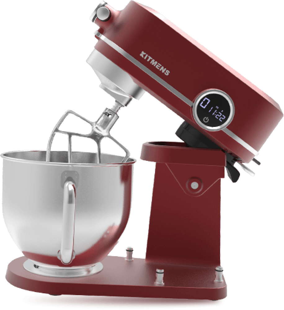 Kitmens KM-B5 Burgundy Red Stand Mixer Malaysia
