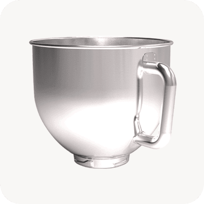 Stainless Steel Mixer Bowl with Handle