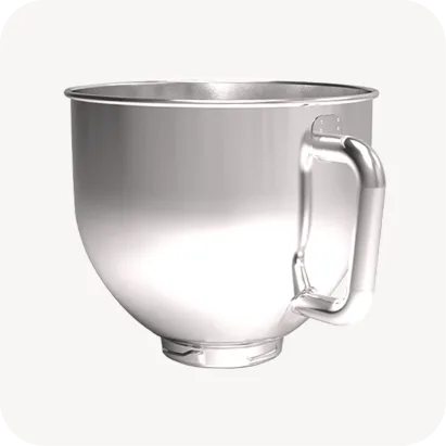 Stainless Steel Mixer Bowl with Handle