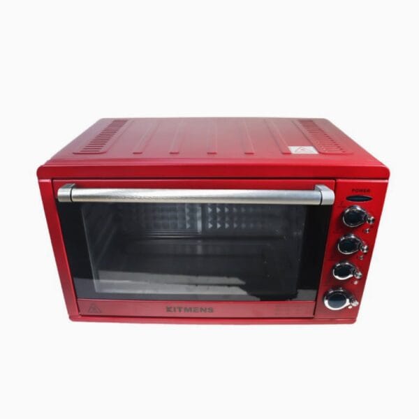 Burgundy red oven