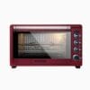 Burgundy red oven