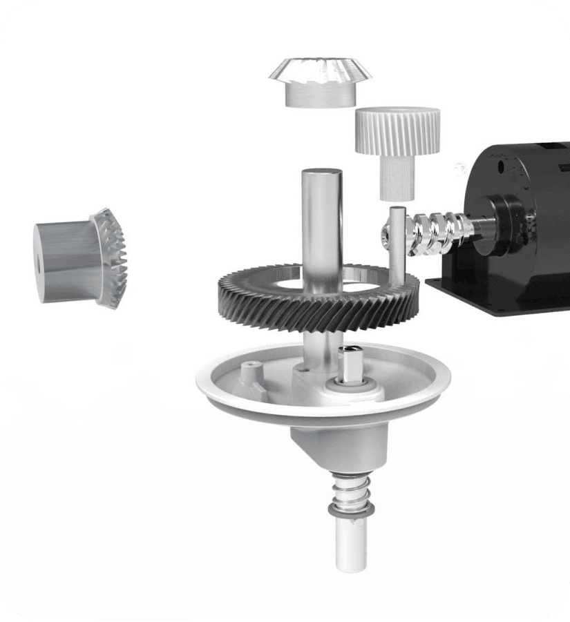 Full Steel Gear Mechanism for Heavy Duty Mixer