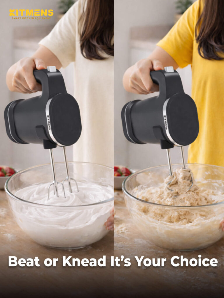 ONE Cordless Hand Mixer Wireless Electric Handheld Portable Small Lightweight Cake Mixer Pengadun Kek
